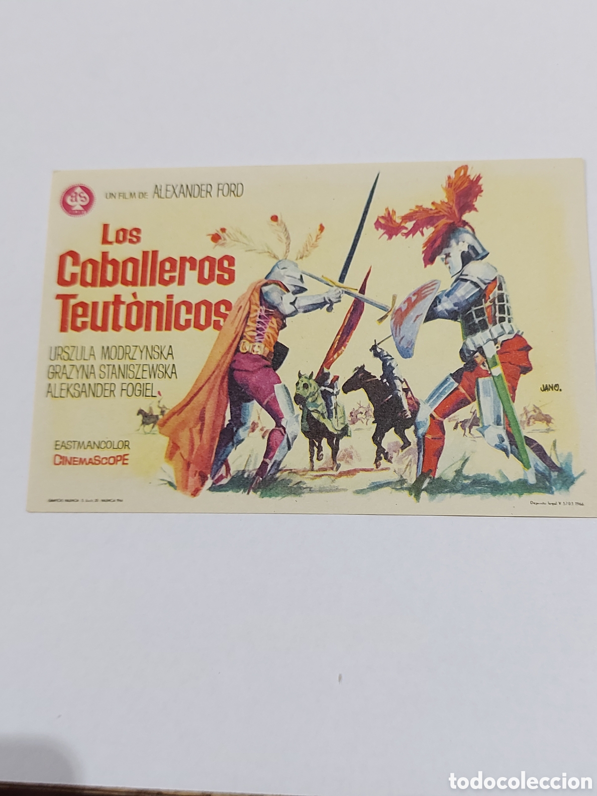 Cinema: CINE FOLLETOS DE MANO LOS CABALLEROS TEUTONICOS. 1966. SIN PUBLICIDAD