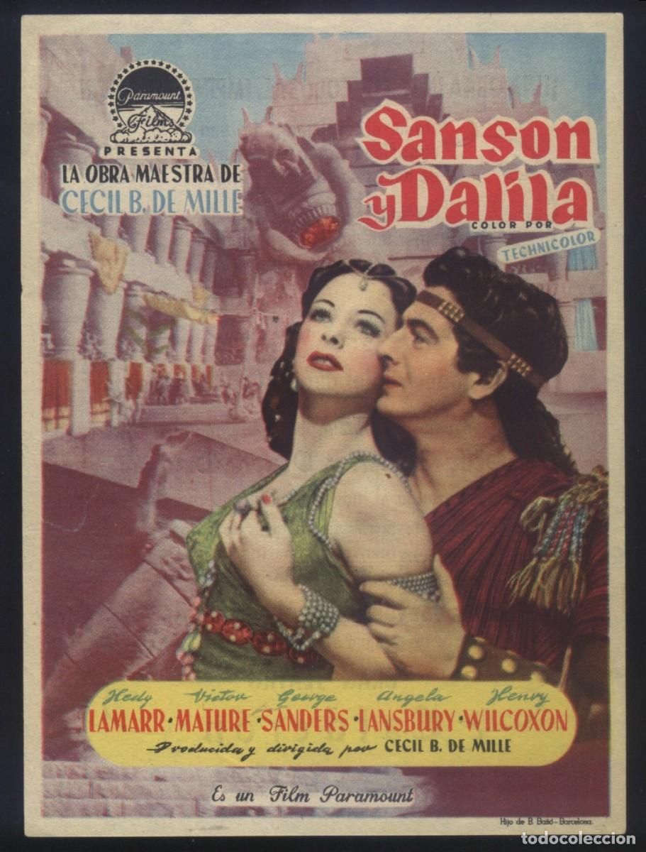 Cinema: Q-10618- SANSON Y DALILA (Samson and Delilah) (TEATRO CALDERON - VALLADOLID) Victor Mature