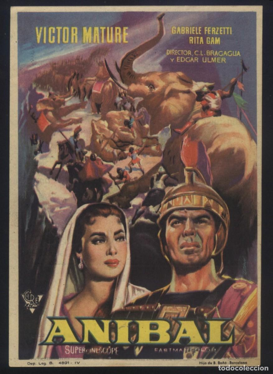 Cinema: Q-10626- An&iacute;bal (Annibale) (CINE CAPITOL - TARRAGONA) Victor Mature - Gabriele Ferzetti - Rita Gam