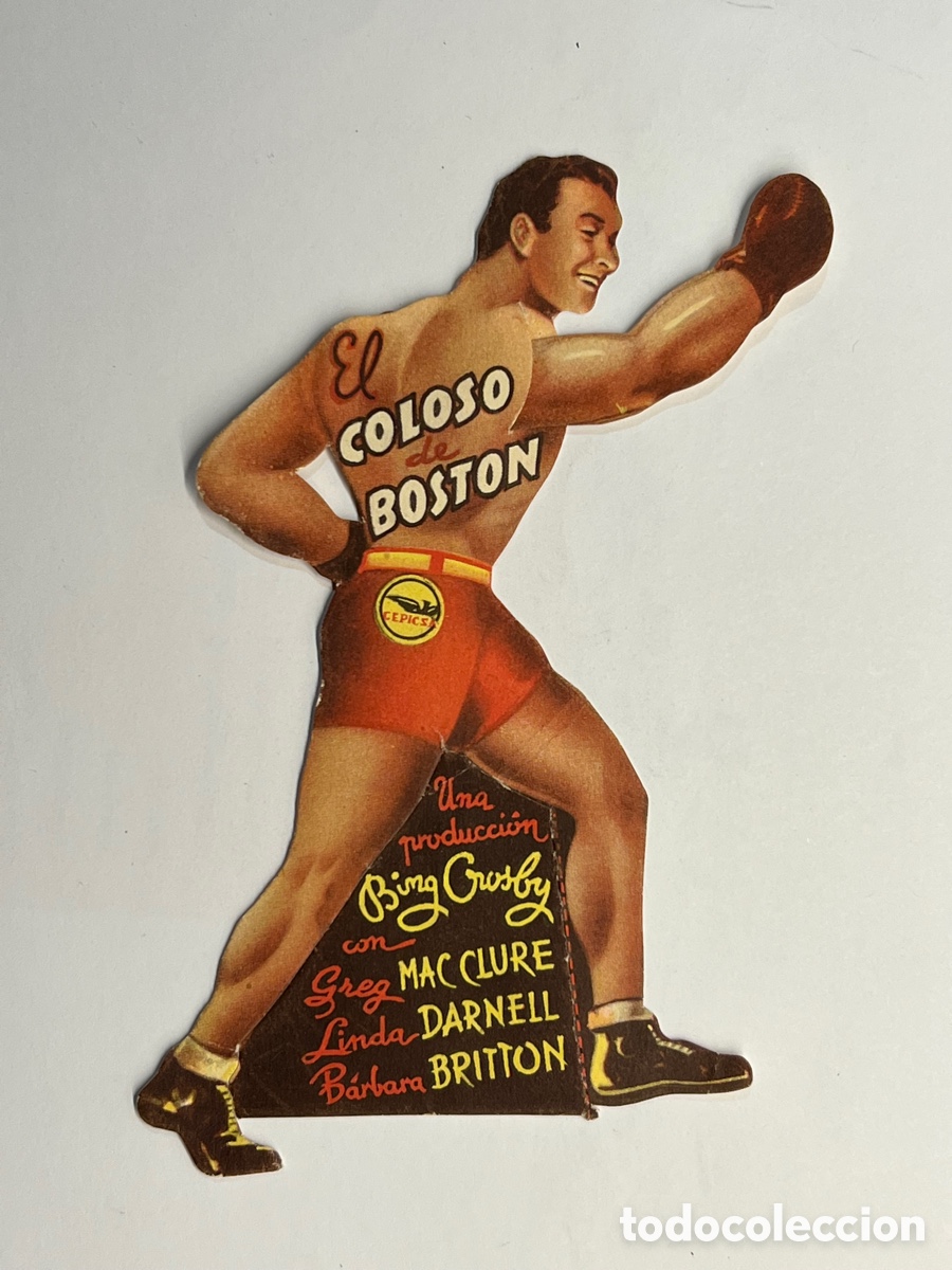  Flyers Publicitaires de films Anciens: CEUTA SAL&Oacute;N APOLO. Cine El Coloso de Boston Biograf&iacute;a del Boxeador John L. Sullivan (a.1945)