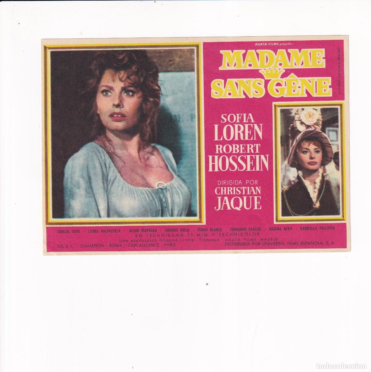 Cine: MADAME SANS GENE .- SOFIA LOREN - Foto 1