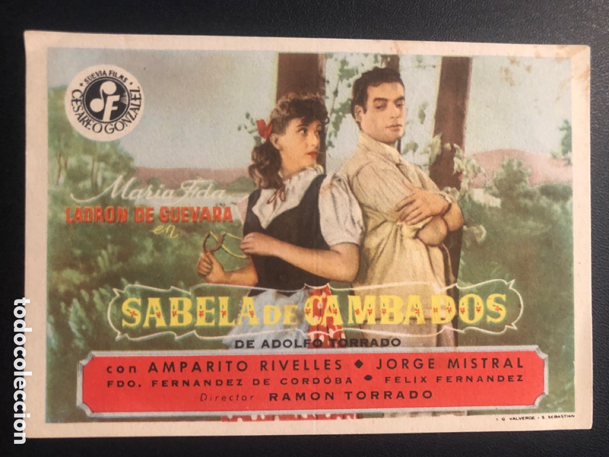 Cine: Programa sabela de cambados Jorge mistral amparo Rivelles - Foto 1