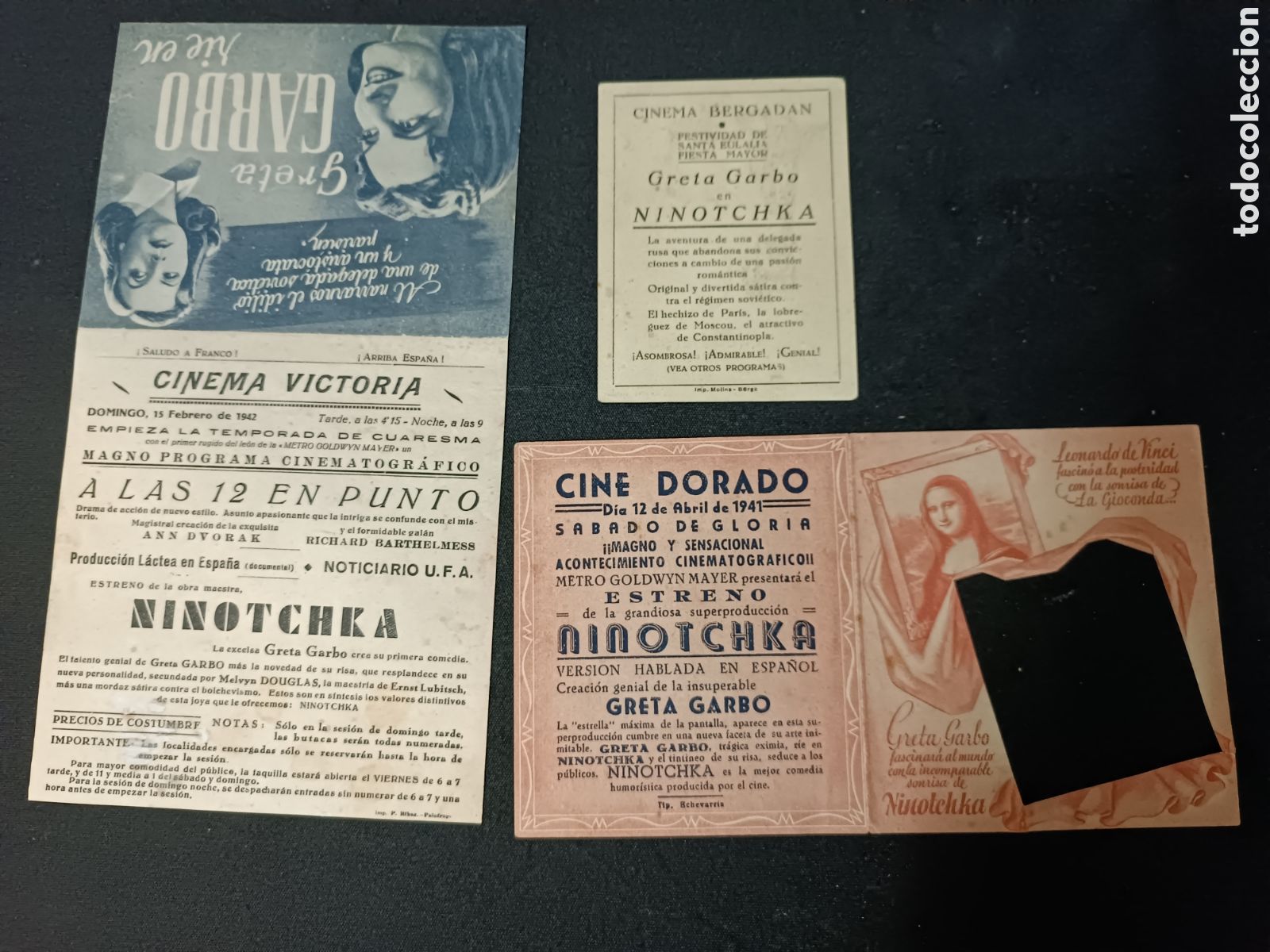 Cine: Lote programas cine, Greta garbo, Ninotchka - Foto 2