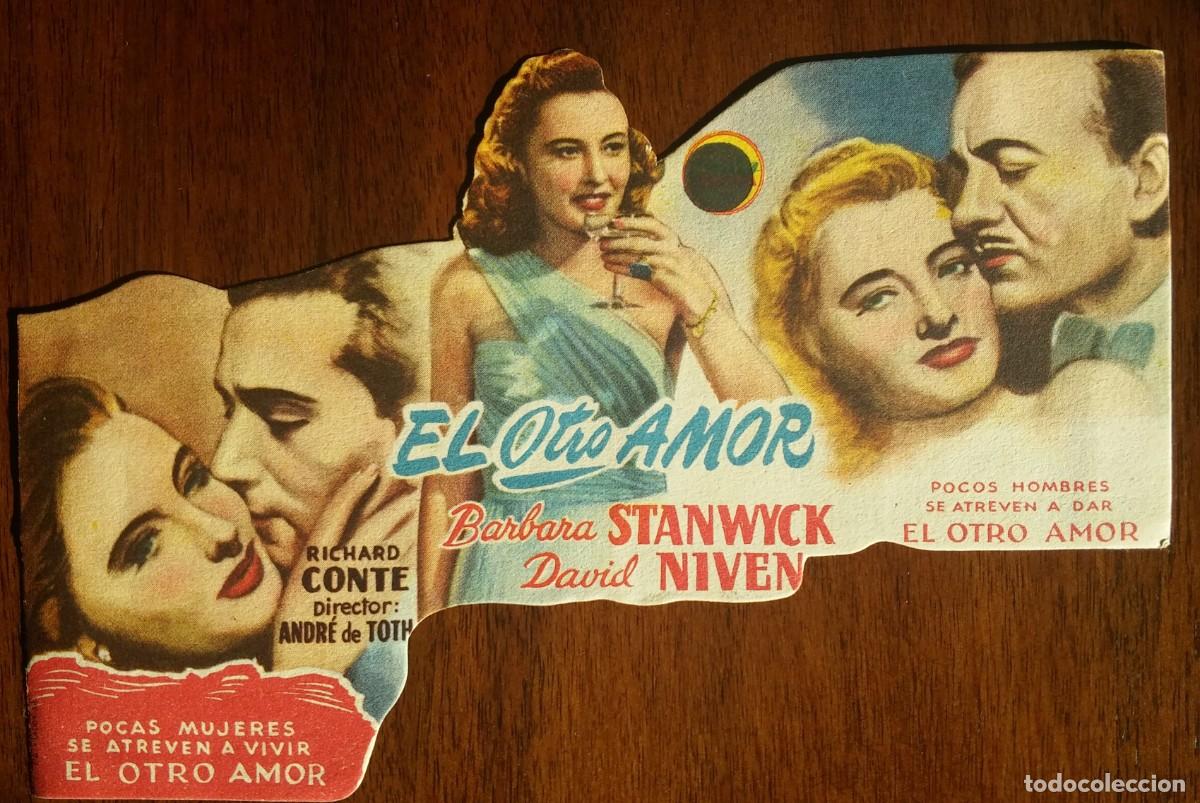 Cine: FOLLETO DE MANO - EL OTRO AMOR - PROGRAMA TROQUELADO - Foto 1