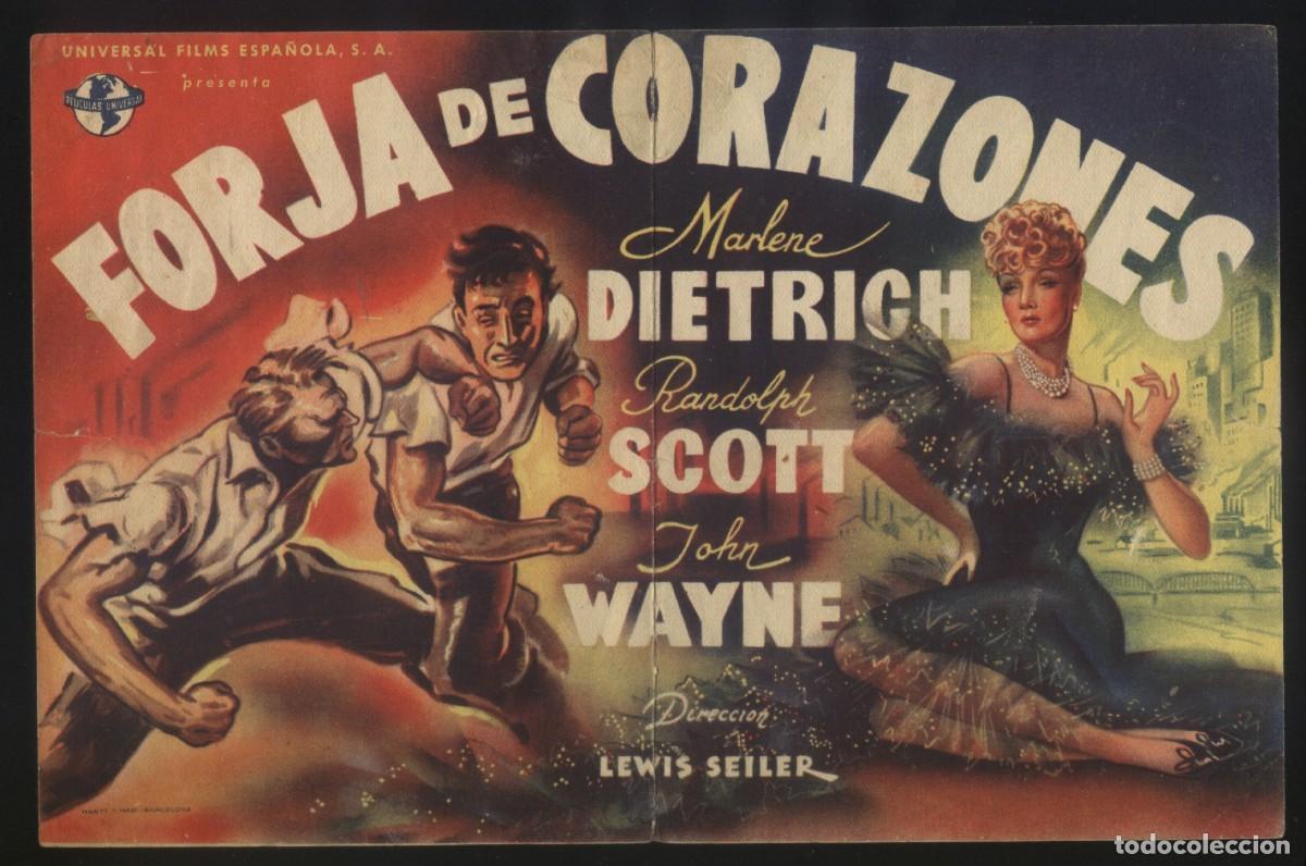 Cine: Q-10661- FORJA DE CORAZONES (Pittsburgh) Marlene Dietrich - John Wayne - Randolph Scott