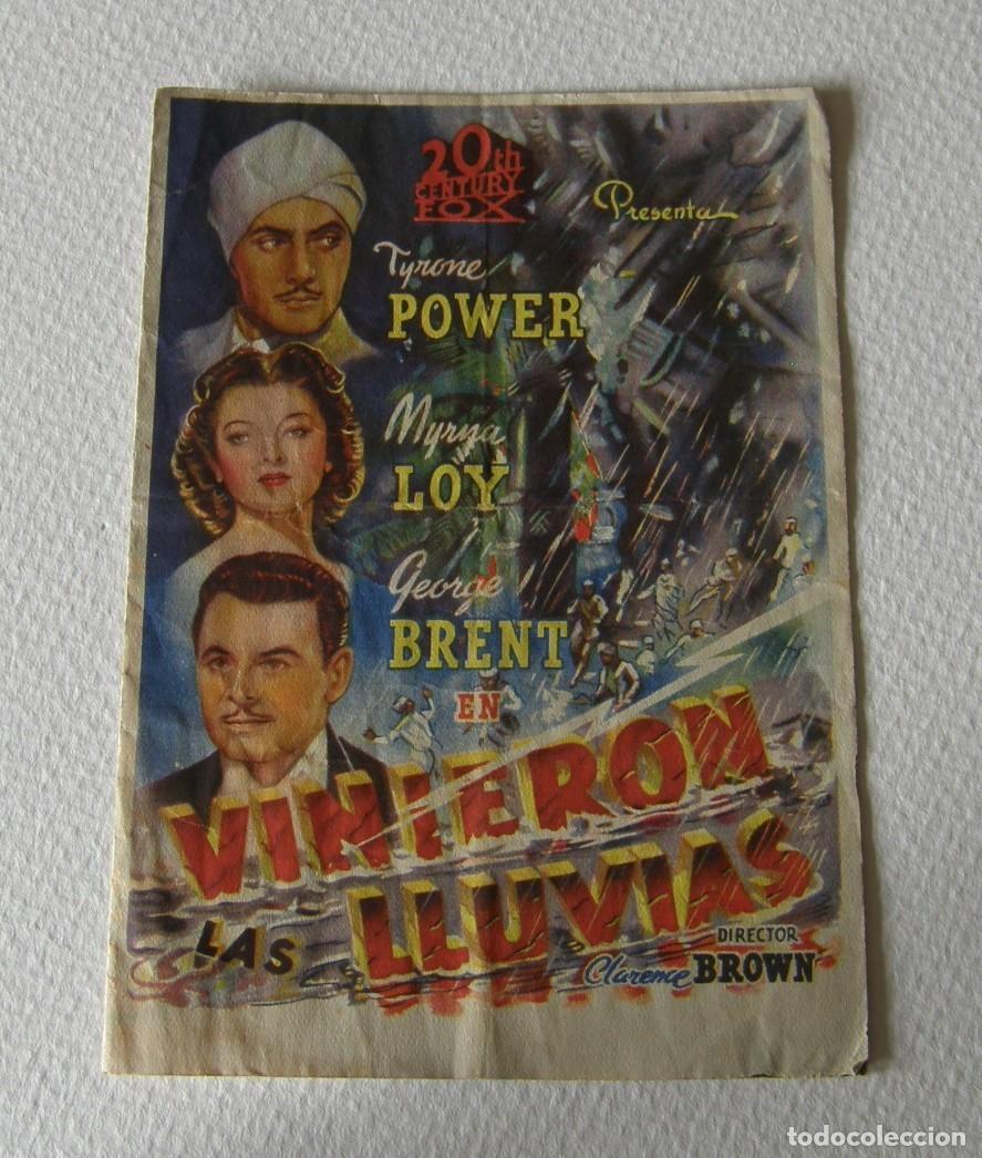 Cine: PROGRAMA DE CINE VINIERON LAS LLUVIAS - Foto 1