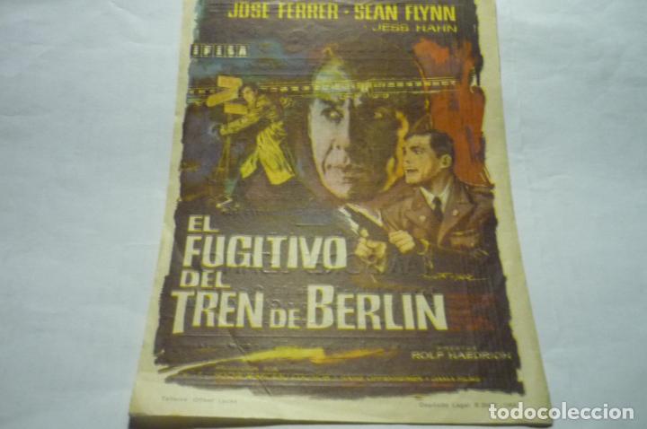 Cine: programa el fugitivo del tren de berlin - jose ferrer publicidad