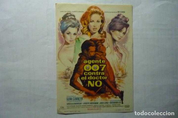  Flyers Publicitaires de films Anciens: programa agente 007 contra el doctor no.-sean connery-publicidad cine lys-vall de uxo