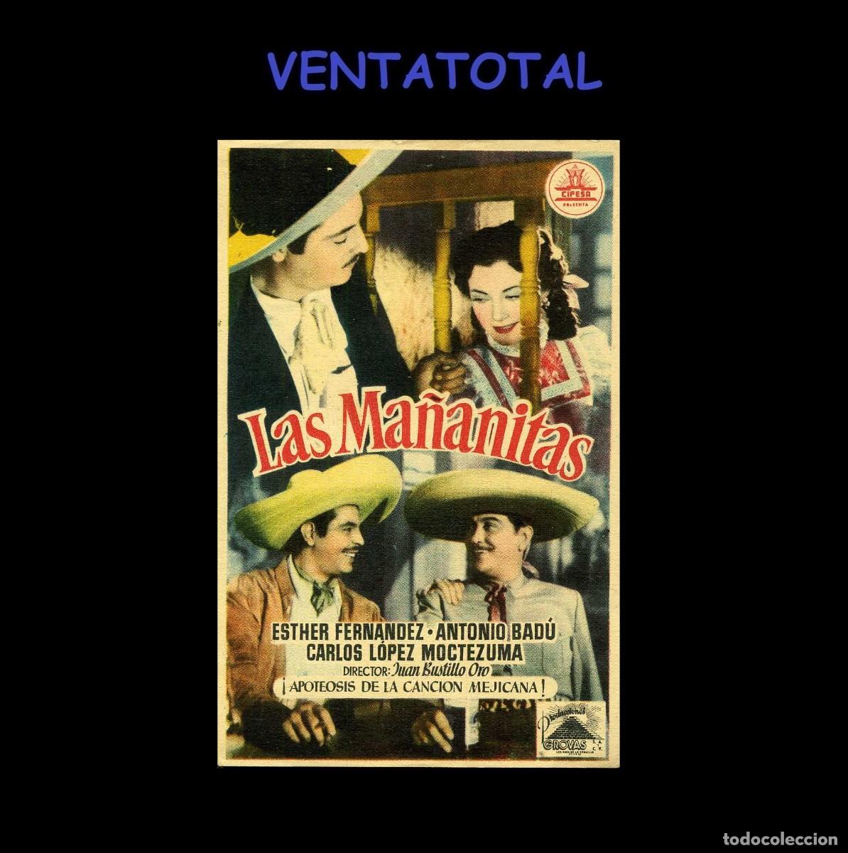 folleto de mano original año 1948 las mañanitas - Acheter Flyers  publicitaires de spectacles musicaux sur todocoleccion