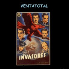 Cine: FOLLETO DE MANO ORIGINAL AÑO 1941 LOS INVASORES. Lote 372117836