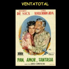 Cine: FOLLETO DE MANO ORIGINAL AÑO 1955 PAN AMOR Y FANTASIA. Lote 372139861