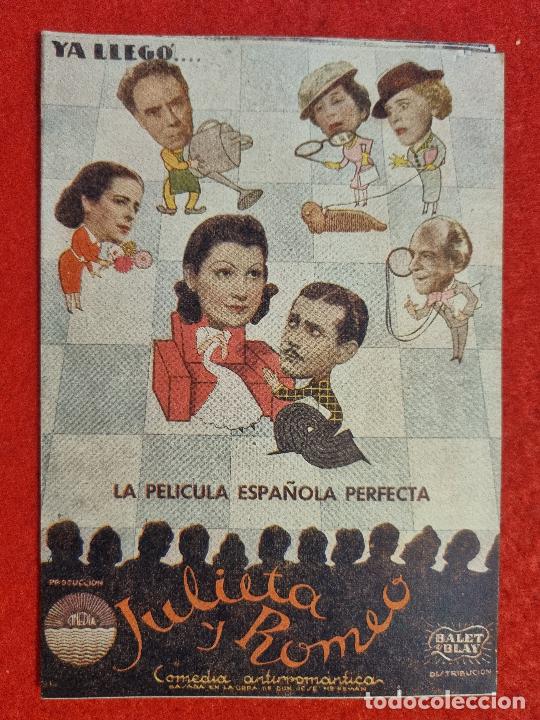 Cine: JULIETA Y ROMERO PROGRAMA DOBLE ORIGINAL S2200 - Foto 1