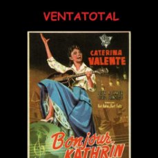 Cine: FOLLETO DE MANO ORIGINAL AÑO 1956 BONJOUR KATHRIN - HOLA KATERINA