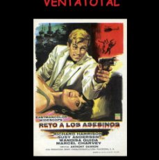 Cine: FOLLETO DE MANO ORIGINAL AÑO 1966 RETO A LOS ASESINOS. Lote 372504434
