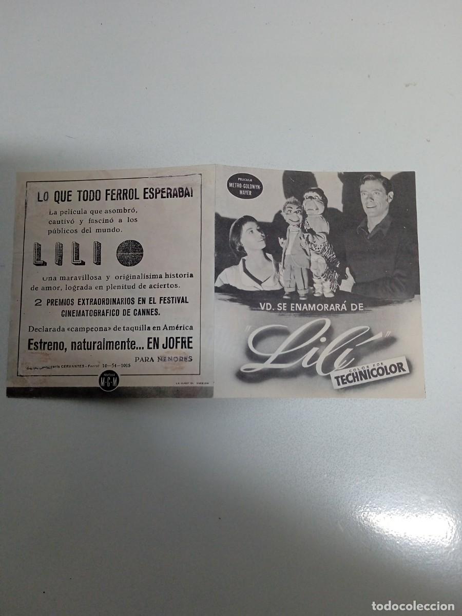  Foglietti di film di film antichi di cinema: Lili Doble con publicidad Jofre El Ferrol