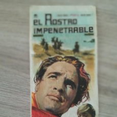 Cine: EL ROSTRO IMPENETRABLE, MARLON BRANDO, CINE TAVIRA DE DURANGO, VIZCAYA, 1962. Lote 373614249
