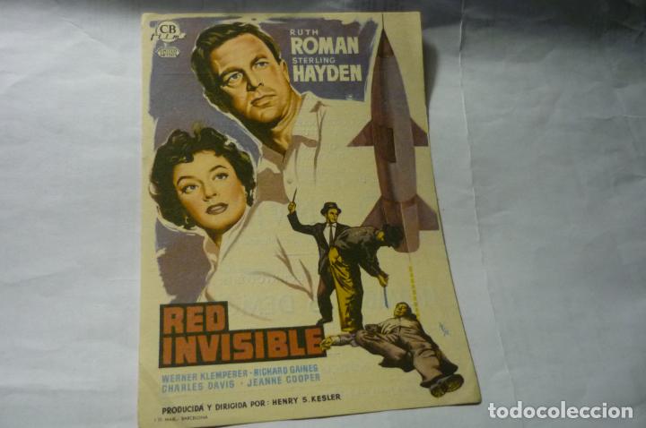 Cine: programa red invisible.-ruth roman publicidad