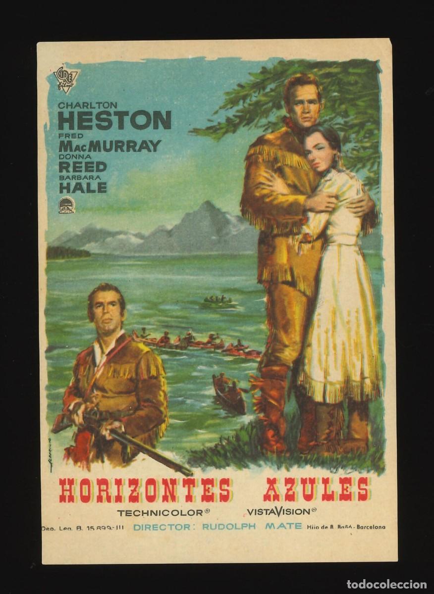 Cine: HORIZONTES AZULES / PROGRAMA DE CINE SIN PUBLICIDAD EN TRASERA (OESTE) - Foto 1