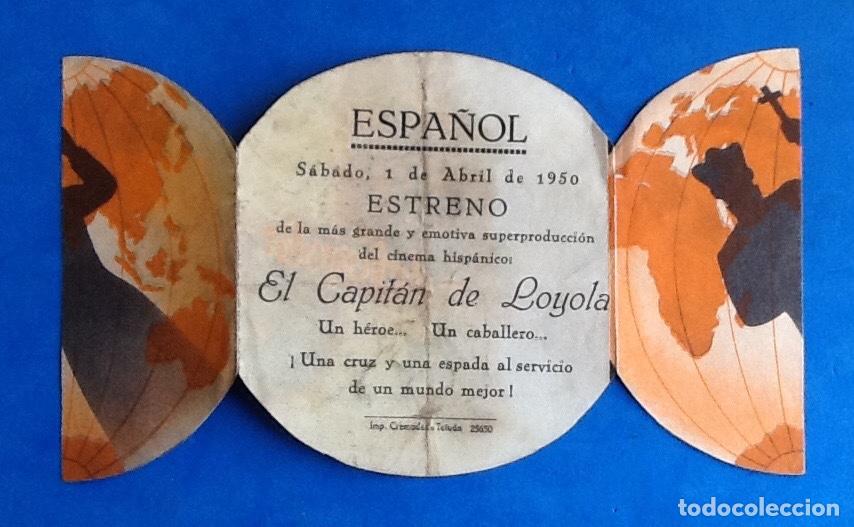Cine: FOLLETO PROGRAMA DE MANO. TRIPTICO. EL CAPTAN DE LOYOLA. ENVIO INCLUIDO. - Foto 3