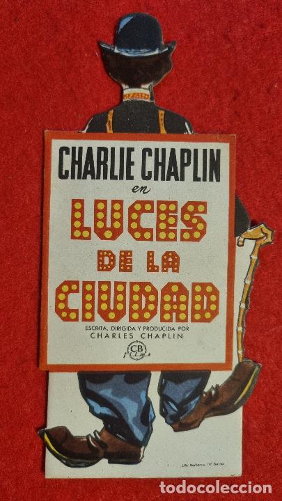 Cine: PROGRAMA LUCES DE LA CIUDAD CHARLE CHAPLIN TROQUELADO ORIGINAL S2200 - Foto 2