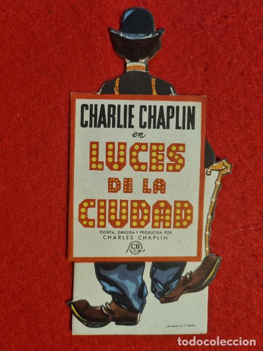Cine: PROGRAMA LUCES DE LA CIUDAD CHARLE CHAPLIN TROQUELADO ORIGINAL S2200 - Foto 1