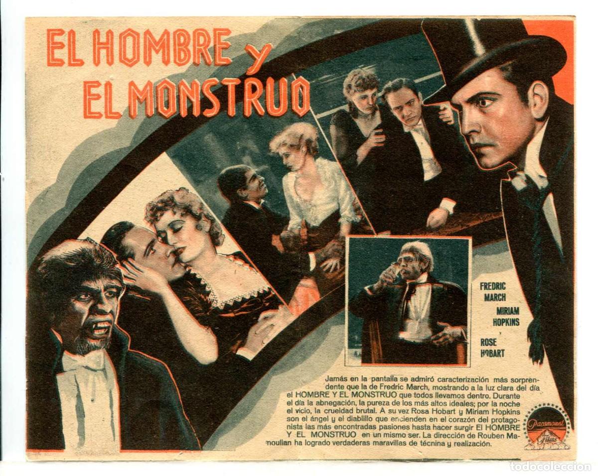Cine: EL HOMBRE Y EL MONSTRUO, con Fredric March. - Foto 2