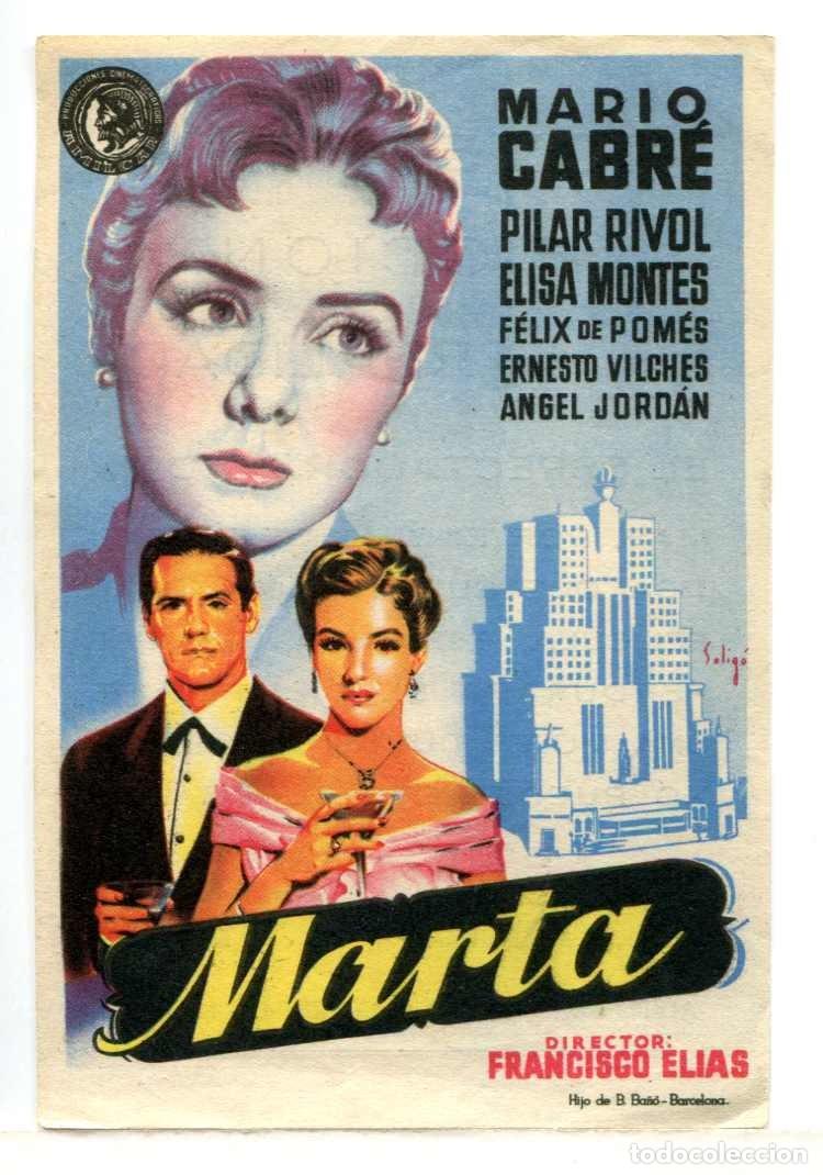  Foglietti di film di film antichi di cinema: MARTA, con Mario Cabr&eacute;.
