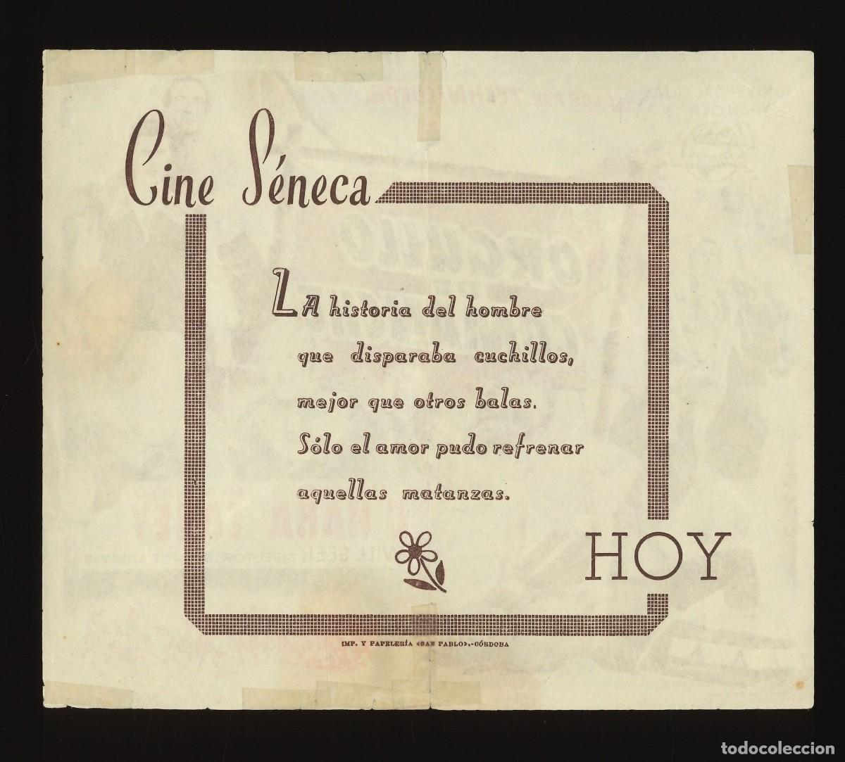 Cine: ORGULLO DE COMANCHE / PROGRAMA DE CINE CON PUBLICIDAD EN TRASERA (OESTE) - Foto 2