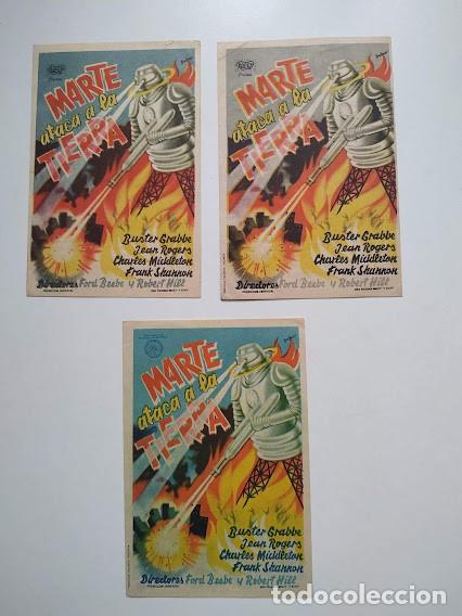 Cine: PTCC6 17 MARTE ATACA A LA TIERRA FLASH GORDON 3 PROGRAMAS BUSTER CRABBE - Foto 1