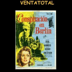 Cine: FOLLETO DE MANO ORIGINAL CON CINE AÑO 1968 CONSPIRACION EN BERLIN. Lote 373992844