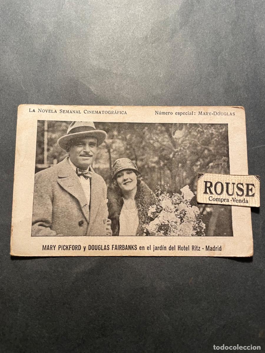 Cinema: MARY PICKFORD Y DOUGLAS FAIRBANKS EN EL JARDIN DEL HOTEL RITZ - MADRID LA NOVELA SEMANAL CINEMATOGRA