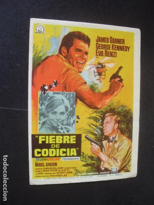 Cine: FIEBRE DE CODICIA PROGRAMA DE CINE CON PUBLICIDAD CINE CONDAL BARCELONA - Foto 1