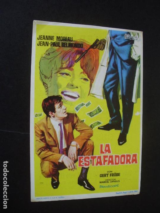 Folhetos de m&atilde;o de filmes antigos de cinema: LA ESTAFADORA PROGRAMA DE CINE CON PUBLICIDAD CINE LEPANTO PUERTOLLANO CIUDAD REAL