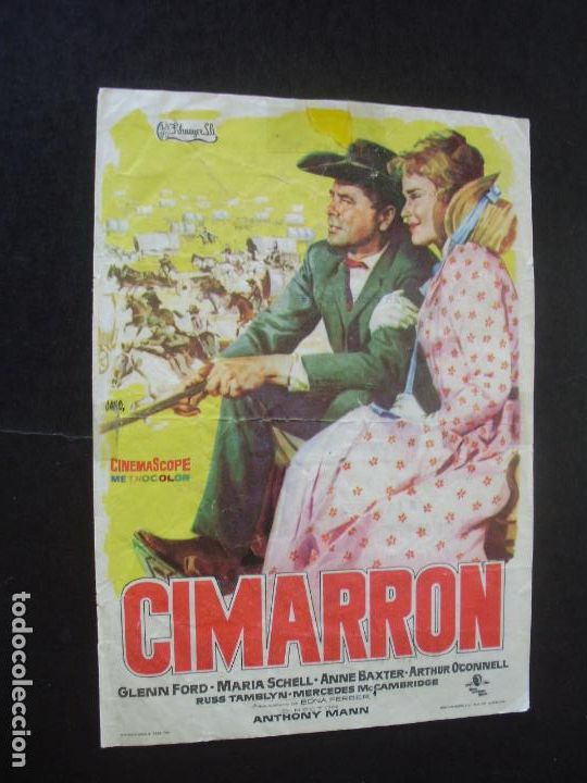 Cine: CIMARRON PROGRAMA DE CINE CON PUBLICIDAD TERRAZA CINE TEATRO - Foto 1