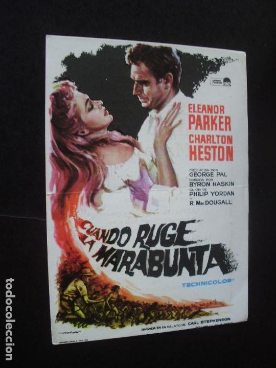 Cine: CUANDO RUGE LA MARABUNTA PROGRAMA DE CINE CON PUBLICIDAD CINE TEATRO PRINCIPAL - Foto 1