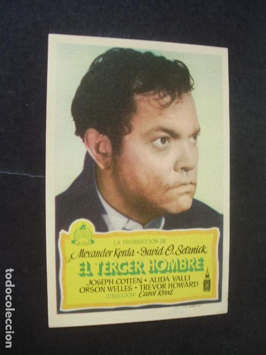 Kino: EL TERCER HOMBRE PROGRAMA DE CINE CON PUBLICIDAD CINE CARMEN PALAMOS GERONA