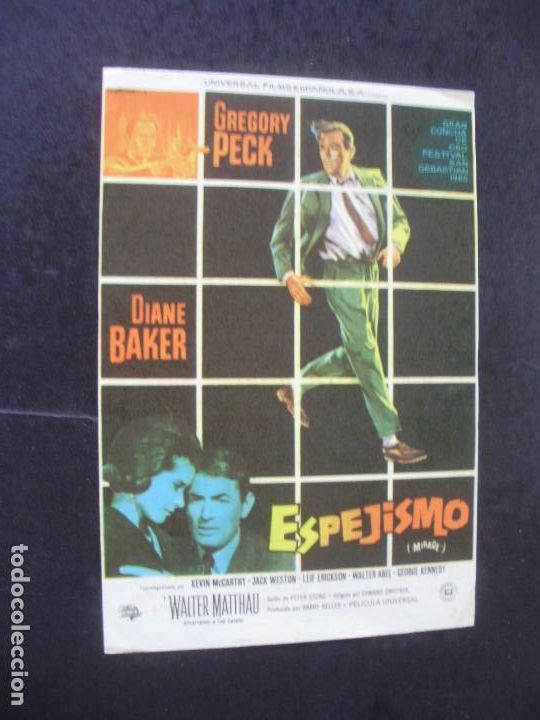 Cine: ESPEJISMO PROGRAMA DE CINE CON PUBLICIDAD CINES UNION Y CASINO MASNOU BARCELONA