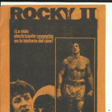  Flyers Publicitaires de films Anciens: PTCC 164 ROCKY 2 PROGRAMA LOCAL SYLVESTER STALLONE TALIA SHIRE BURGESS MEREDITH. Lote 374187224