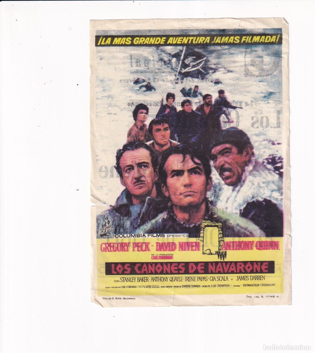 Cine: LOS CA&Ntilde;ONES DE NAVARONE .- GREGORY PECK