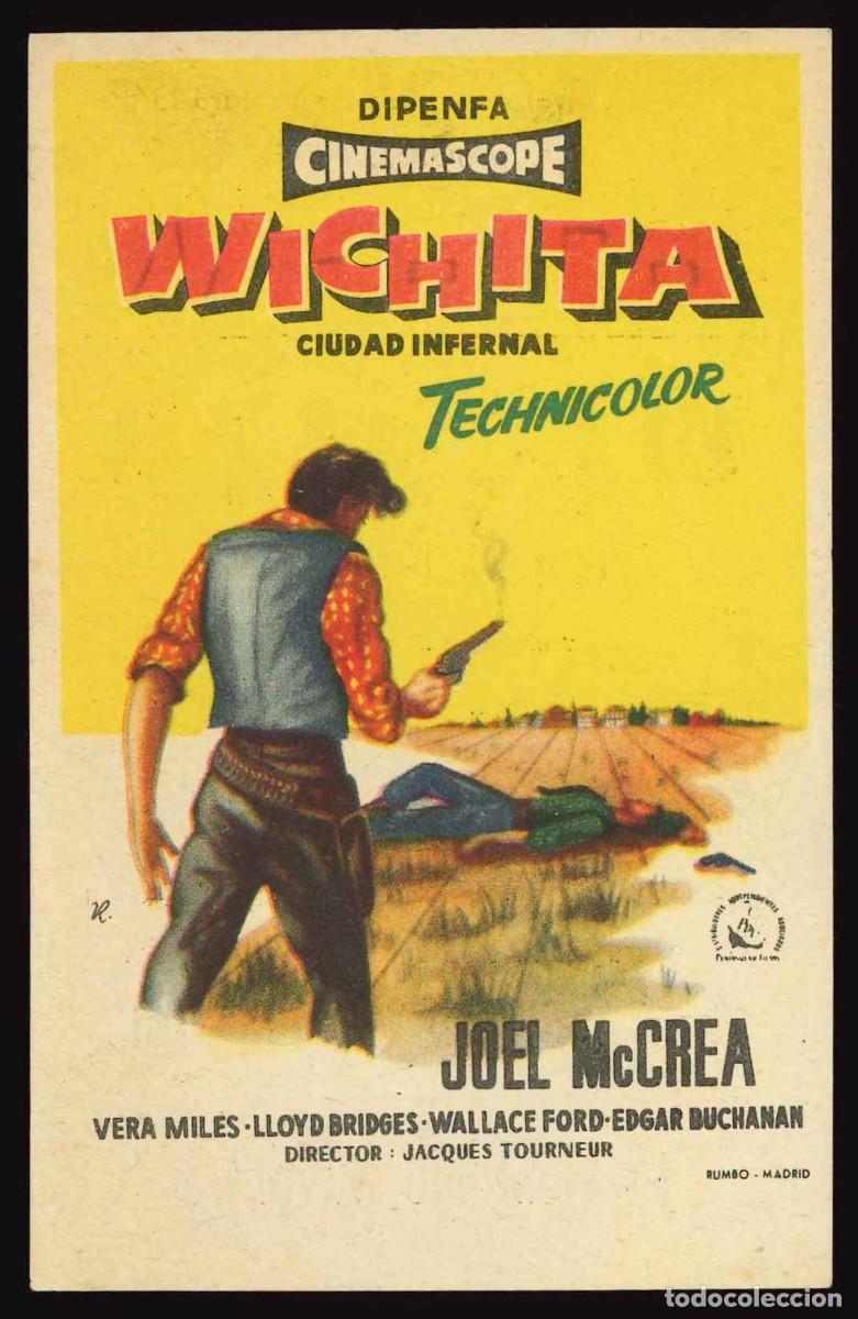 Cine: WICHITA / PROGRAMA DE CINE CON PUBLICIDAD EN TRASERA (OESTE) - Foto 1