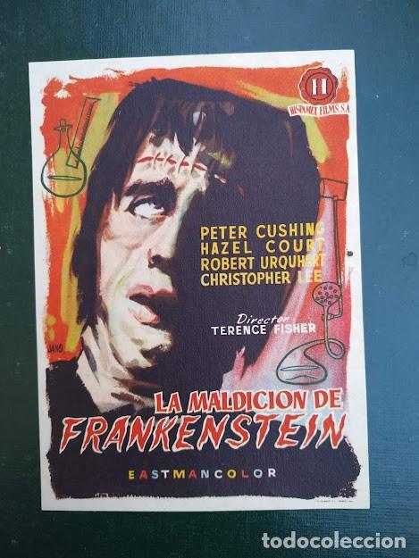 Cine: PTCC6 41 LA MALDICION DE FRANKENSTEIN PROGRAMA SENCILLO HAMMER CHRISTOPHER LEE PETER CUSHING - Foto 1
