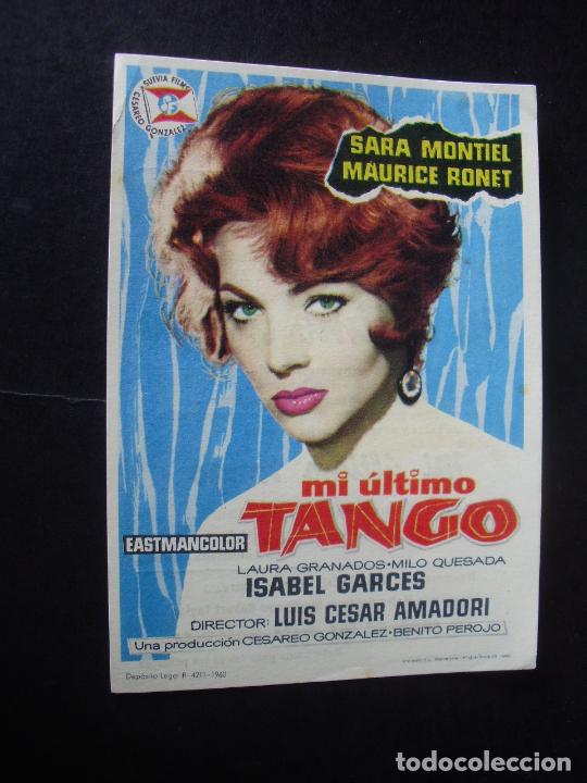 Cine: MI ULTIMO TANGO PROGRAMA DE CINE CON PUBLICIDAD CINE COLISEUM TARRAGONA - Foto 1