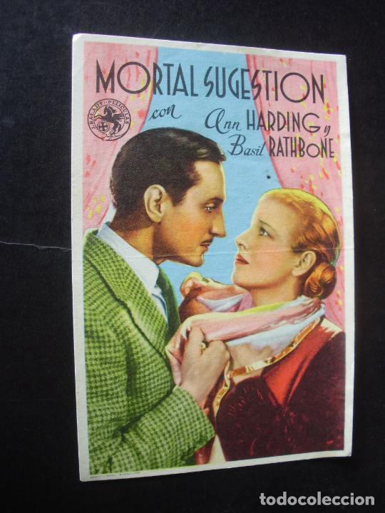 Cine: MORTAL SUGESTION PROGRAMA DE CINE CON PUBLICIDAD - Foto 1