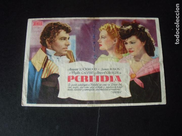 Cine: PERFIDIA PROGRAMA DE CINE CON PUBLICIDAD TEATRO PRINCIPAL AVILA - Foto 1