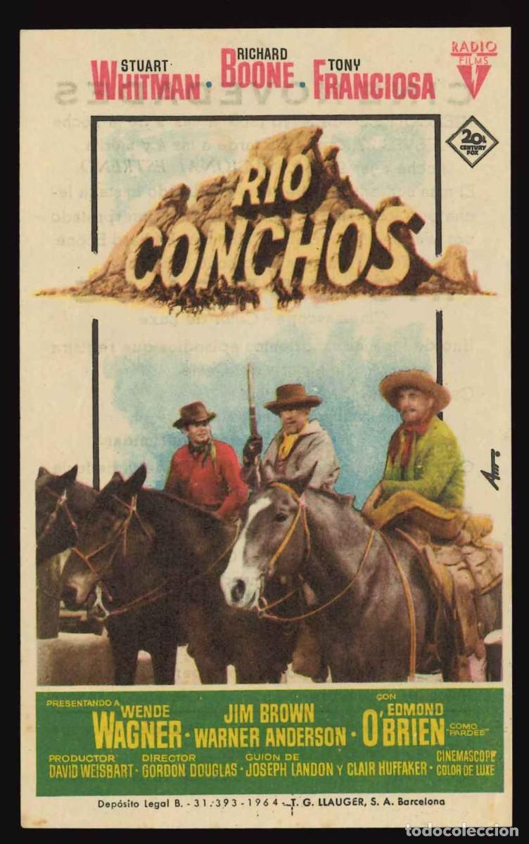 Cine: R&Iacute;O CONCHOS / PROGRAMA DE CINE CON PUBLICIDAD EN TRASERA (OESTE) - Foto 1