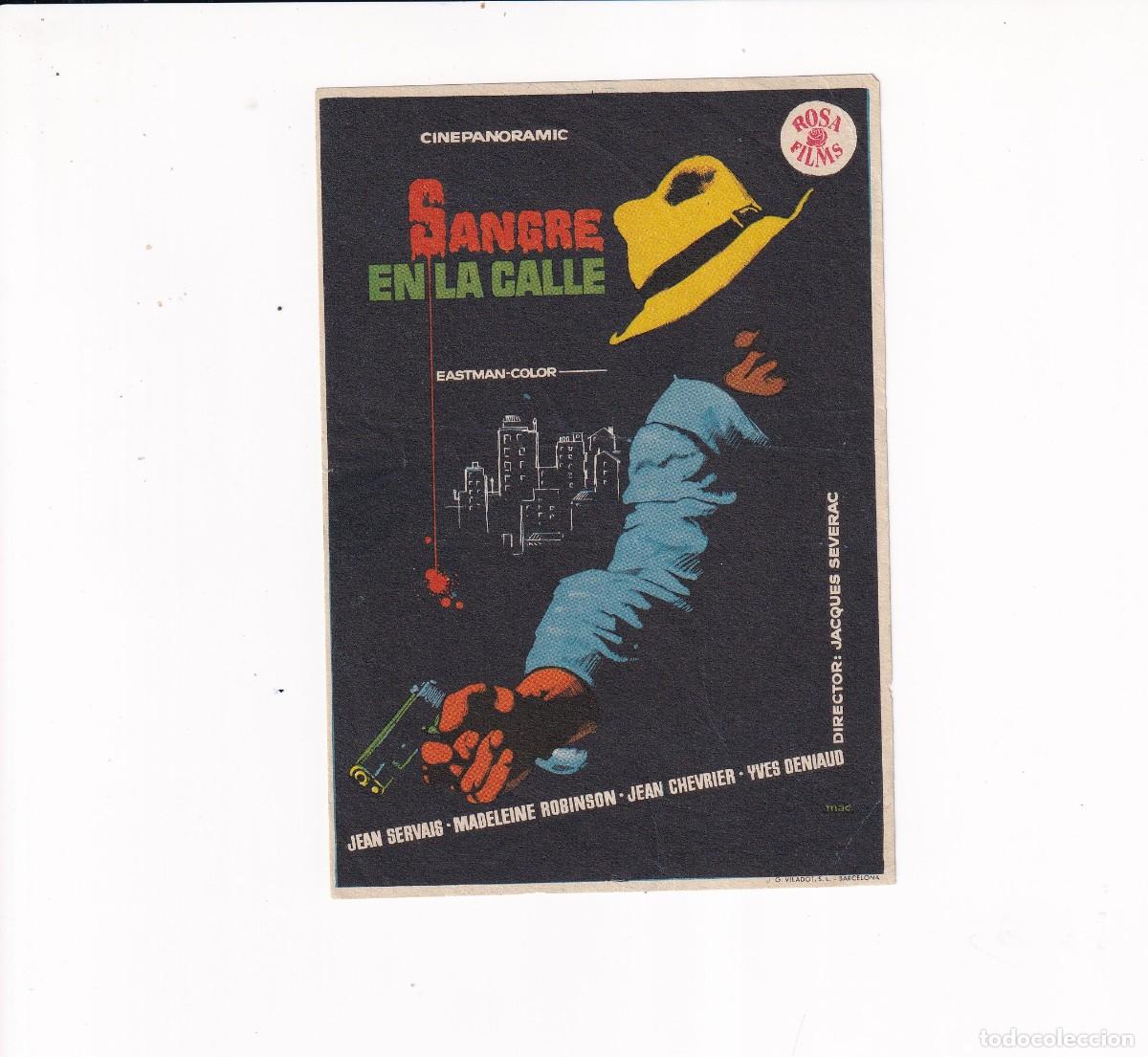 Cine: SANGRE EN LA CALLE .- JEAN SERVAIS - Foto 1