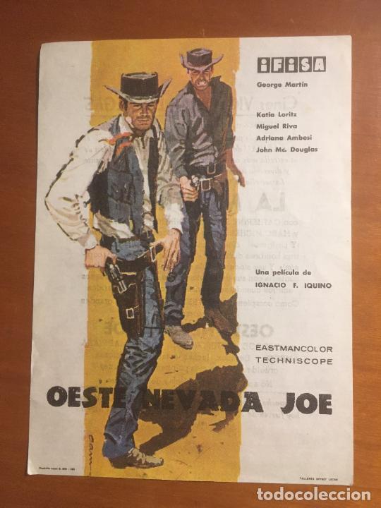 Kino: oeste nevada joe folleto de mano original con cine impreso perfecto estado