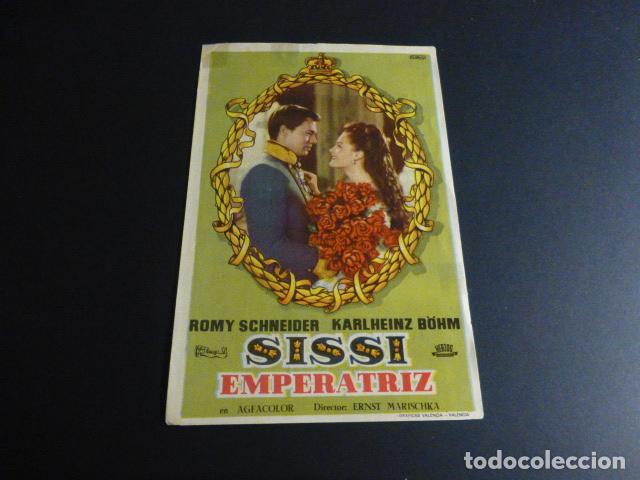 Cine: SISSI EMPERATRIZ PROGRAMA DE MANO CON PUBLICIDAD KURSAAL - Foto 1