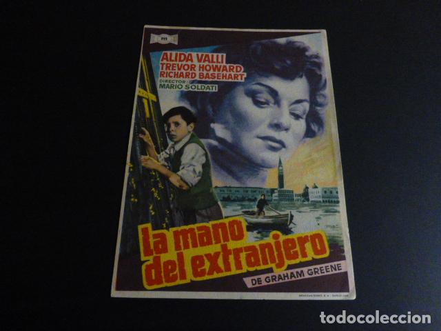 Kino: LA MANO DEL EXTRANJERO PROGRAMA DE MANO CON PUBLICIDAD CINE SAN MIGUEL PE&Ntilde;ARANDA SALAMANCA