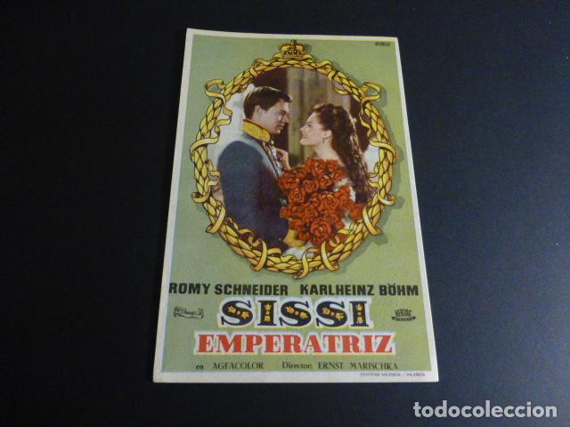 Cine: SISSI EMPERATRIZ PROGRAMA DE MANO CON PUBLICIDAD KURSAAL - Foto 1